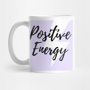 Positive Energy Purple Font Based Design Mug